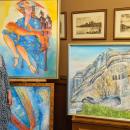 Художничката Мара Латева дари картина на училище Д-р Петър Берон в Свиленград